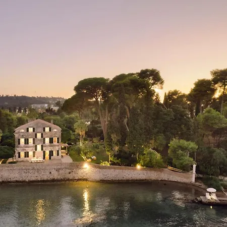 Magnificent Seafront Corfu - 5 En-suite Bedrooms -the Durrells House | Historic Elegance & Modern Luxuries - Direct Access & Private Heated Pool Villa